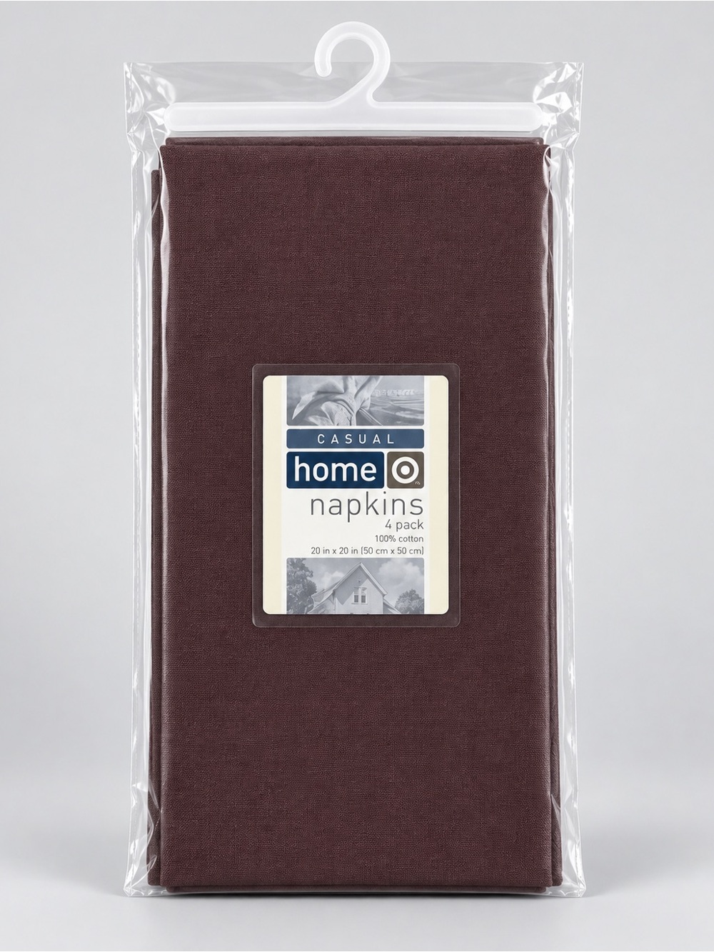 Target Casual Home Brown Cotton Napkins Set of 4 New